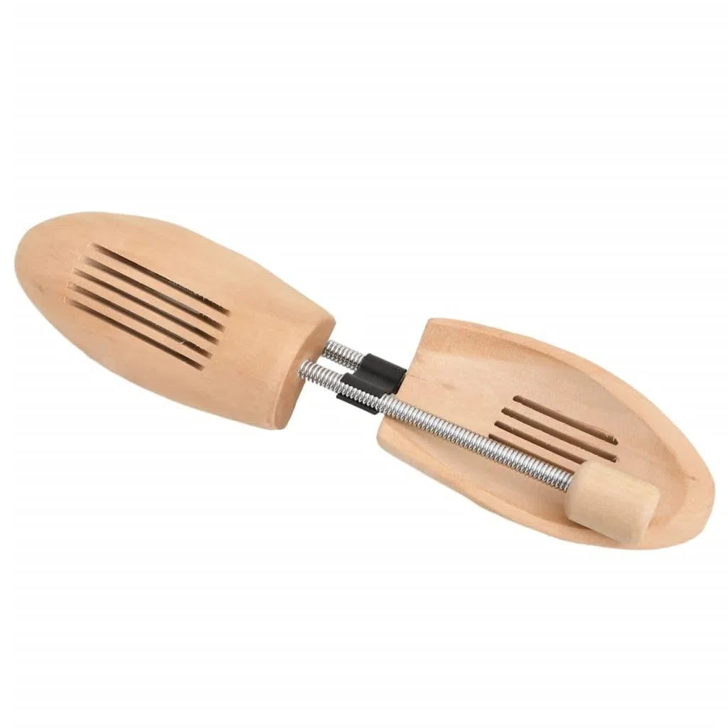 Horma de zapatos de madera maciza Lotus, par 35-38, ajustable, para el cuidado de la forma y almacenamiento sin arrugas, con absorción de humedad y agradable aroma