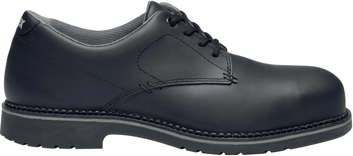 Uvex 1 Zapatos de seguridad con puntera de acero, zapatos de trabajo resistentes y transpirables S3 SRC, unisex, color negro, talla 52
