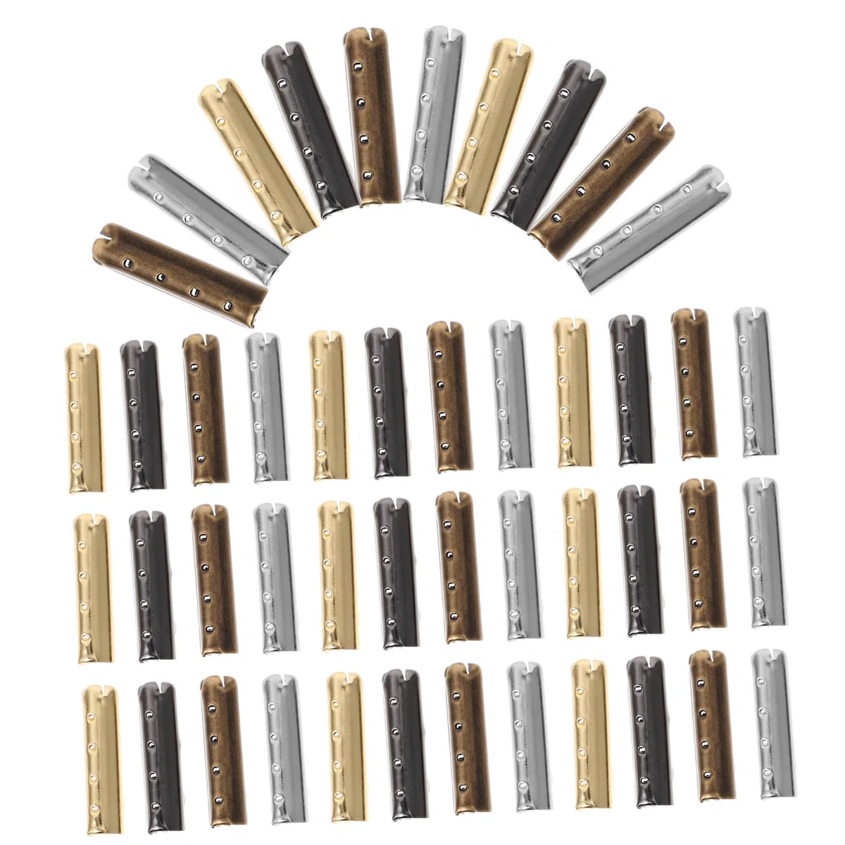 Gatuida Puntas 80 Piezas DIY de Herrete de Cobre para Cordones de Zapatos