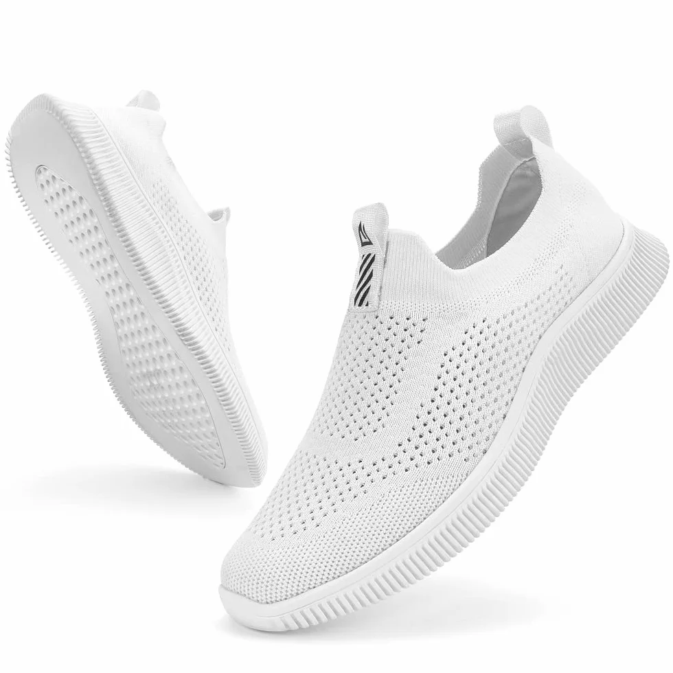 MrToNo Zapatillas deportivas para hombre sin cordones de malla transpirable para gimnasio, deportes, correr, ligeras, para caminar, zapatos de tenis deportivos informale