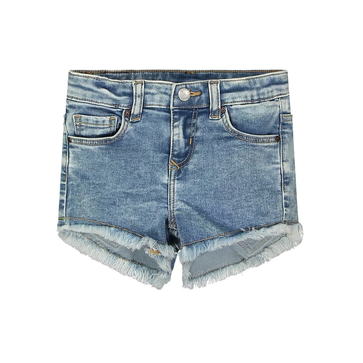 Melby, Pantalón corto vaquero de 5 bolsillos para niña, azul