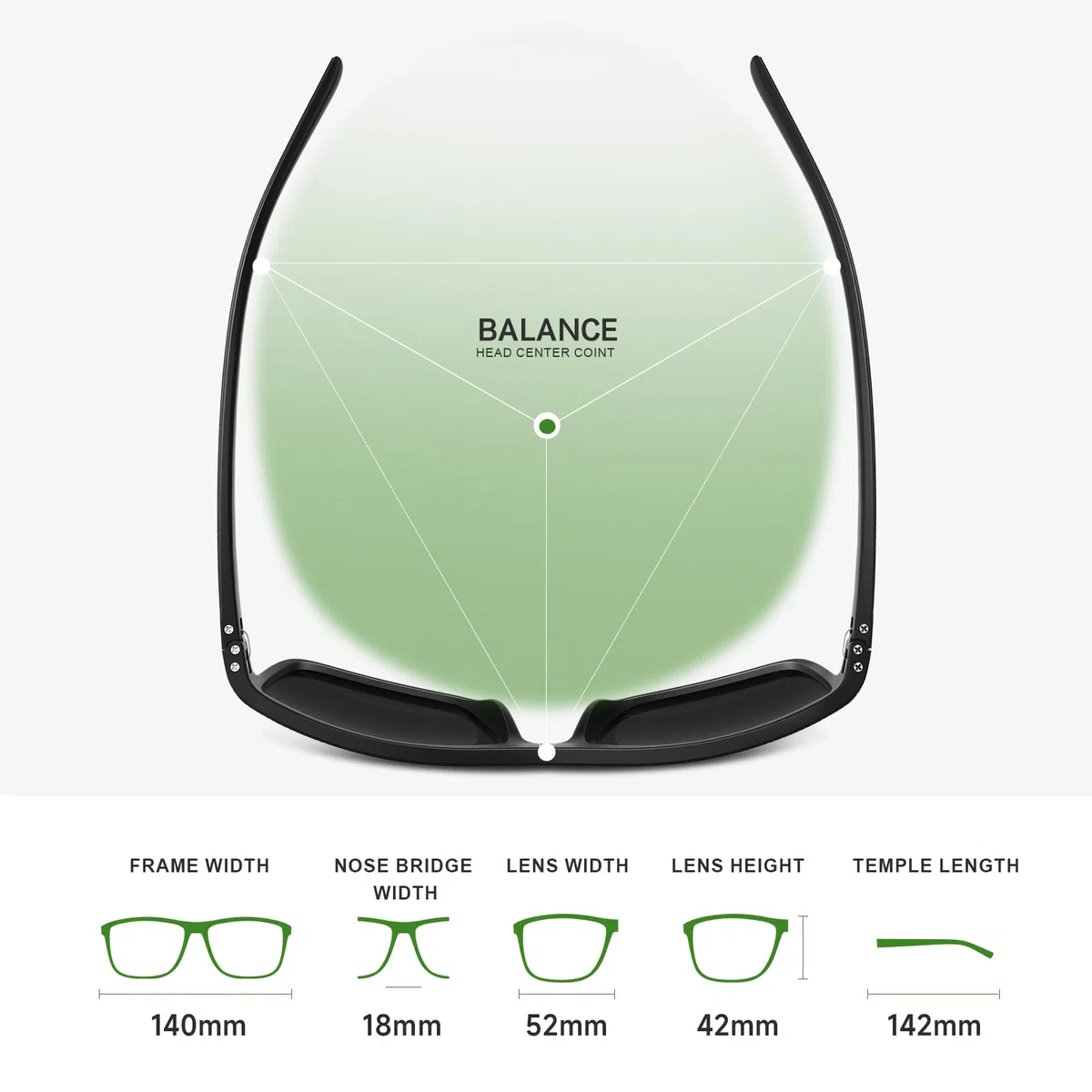 Fanshen Gafas de sol deportivas polarizadas para hombre, protección UV, ligeras, para conducir, pescar, golf, ciclismo
