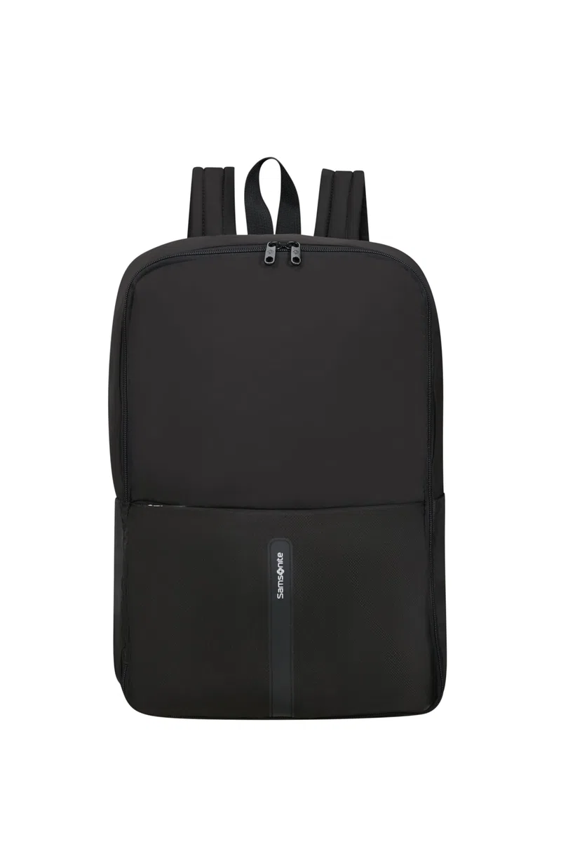 Samsonite TA Revolution - Mochila de Cabina Plegable 45 x 35 x 20 cm, Equipaje de Mano Ligero para EasyJet, Detalles Reflectantes, 0.20 KG, Negro