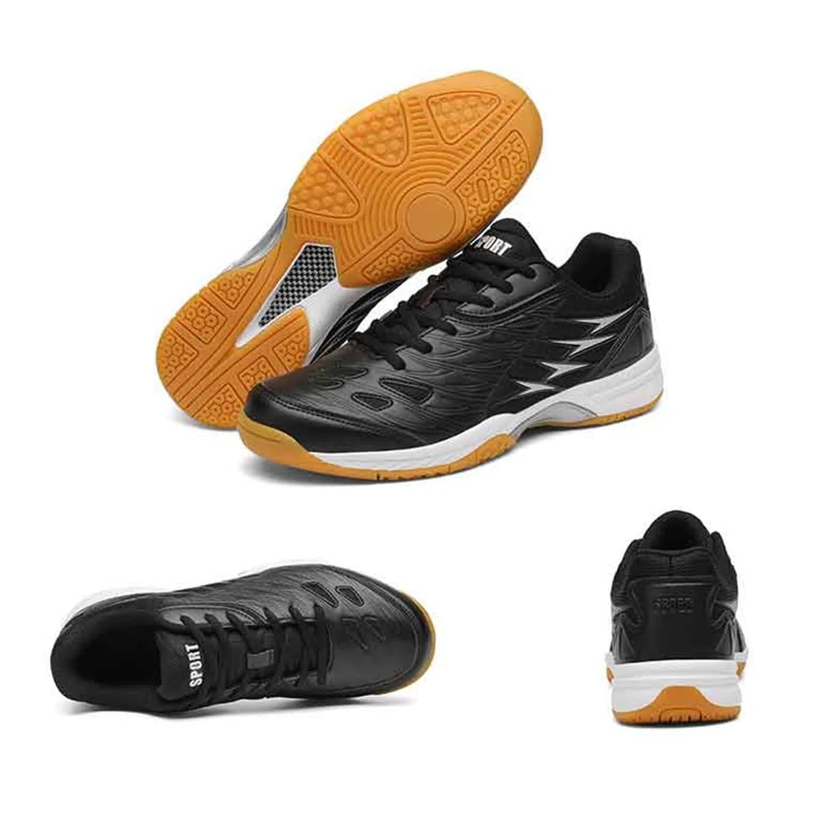 Zapatillas de Bádminton para Hombre Antideslizantes, Resistentes al Desgaste, Deportivas para Tenis, Cómodas, para Entrenamiento de Bádminton y Squash