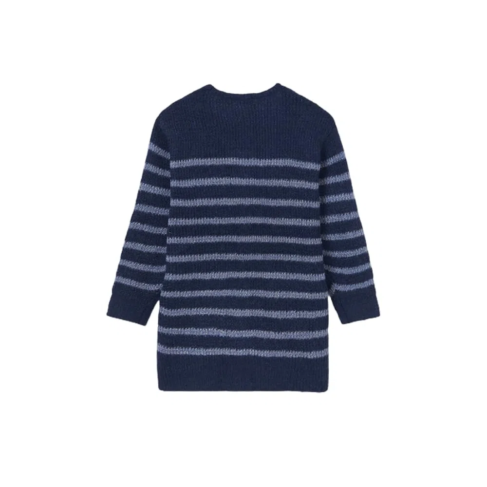 Chaqueta de punto para niña - longitud media, suéter ligero elegante y casual, manga larga, ropa de abrigo para niña para primavera, otoño e invierno, 7313