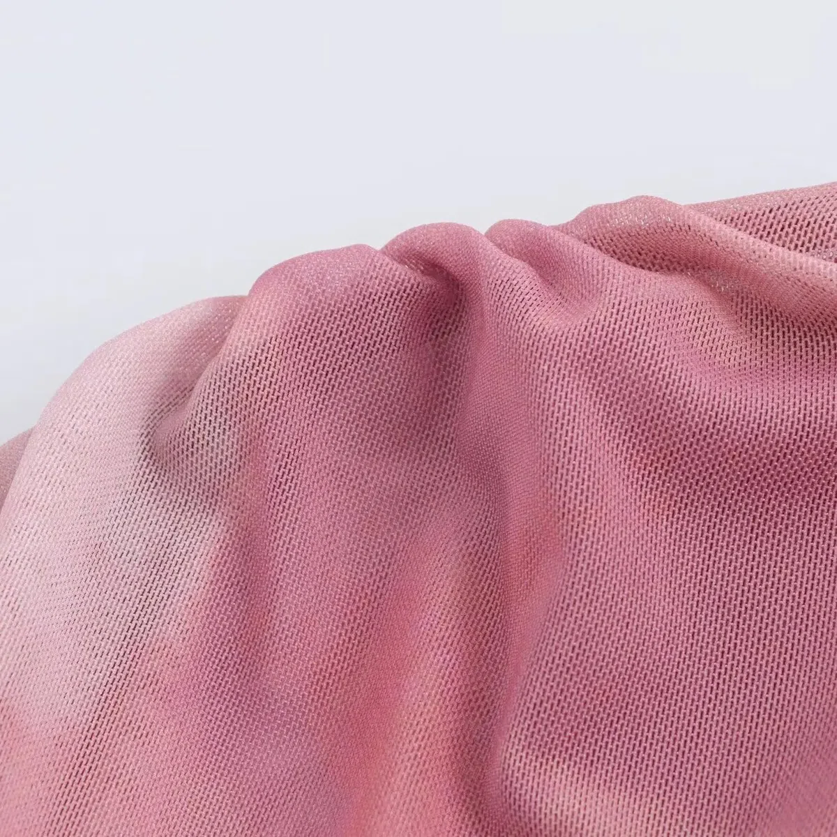 Vestido sin Mangas de Seda Plisado de Malla Plisada y Cuello pie, Elegante y asimétrico de Primavera para Mujeres