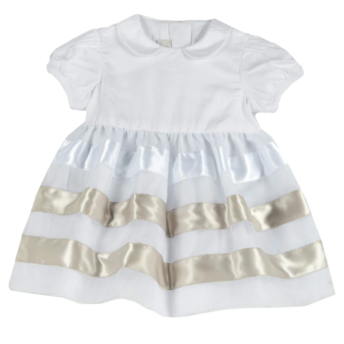 Chicco - Vestido de bautizo para niña, color dorado marfil 68 cm
