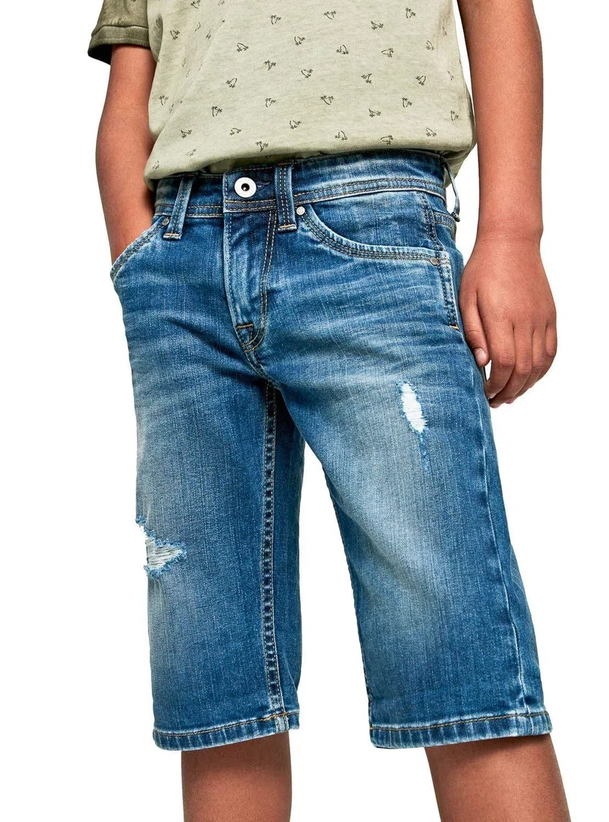 Pepe Jeans - PB800333HJ7 CASHED Short - Bermuda Vaquera - NIÑO