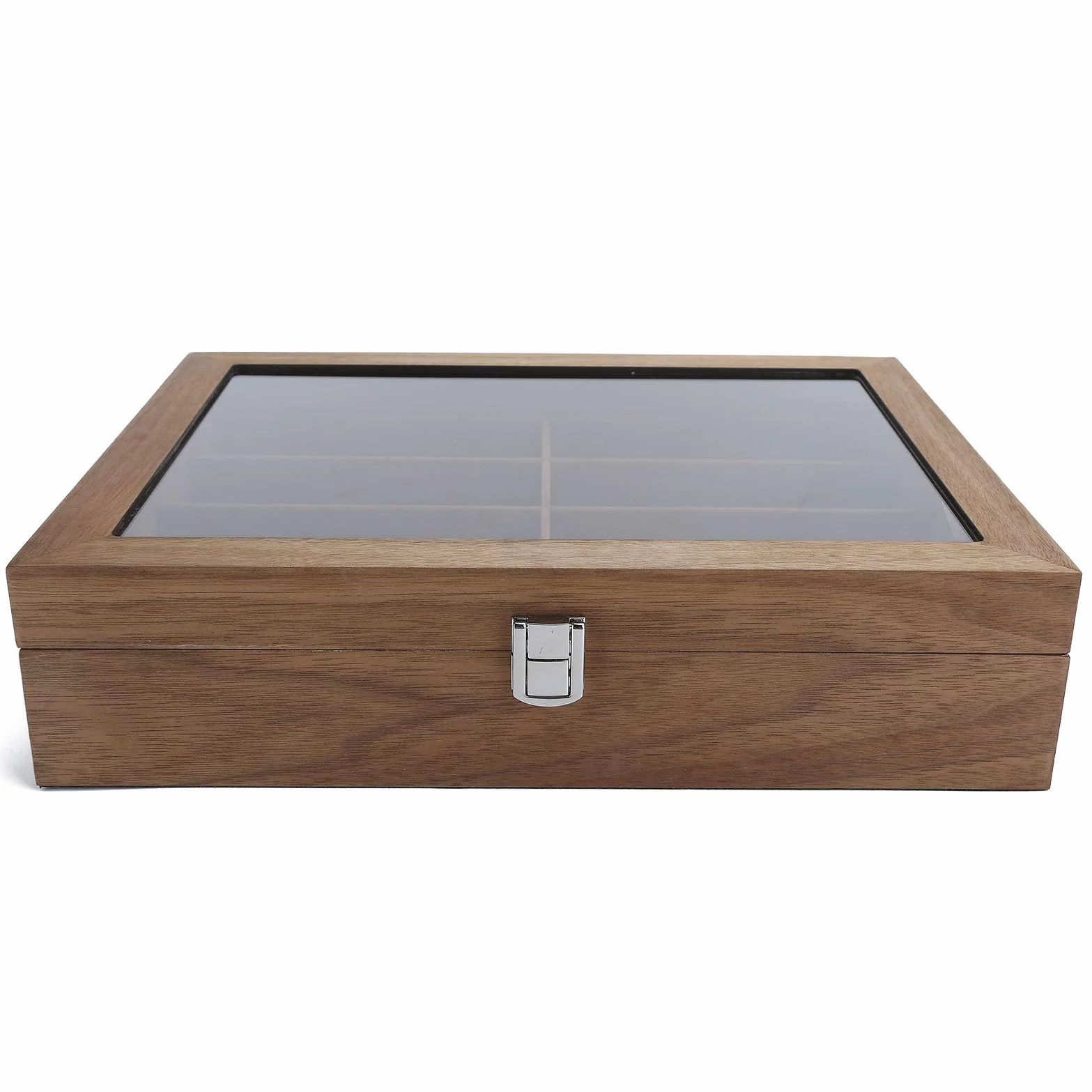 Caja Para Gafas, Joyero, Caja De Almacenamiento De Madera De 8 Rejillas, Vitrina De Gafas De Sol De Madera De Apariencia Exquisita, Organizador De Joyas De Viaje Para El Hogar, Centro Comercial, Navid