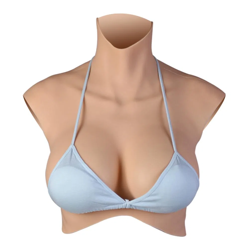 Pechera de silicona realista con formas de pecho para crossdresser Drag Queen, mastectomía, transgénero, ladyboy, cosplayer | El tamaño es el relleno de silicona adecuado.