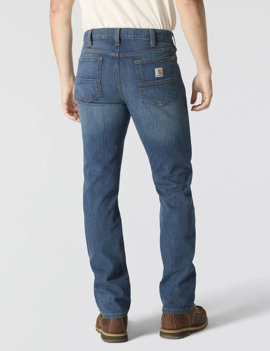 Carhartt Vaquero con 5 Bolsillos, Ajuste Ligeramente Holgado, Tecnología Rugged Flex® - Jeans Hombre