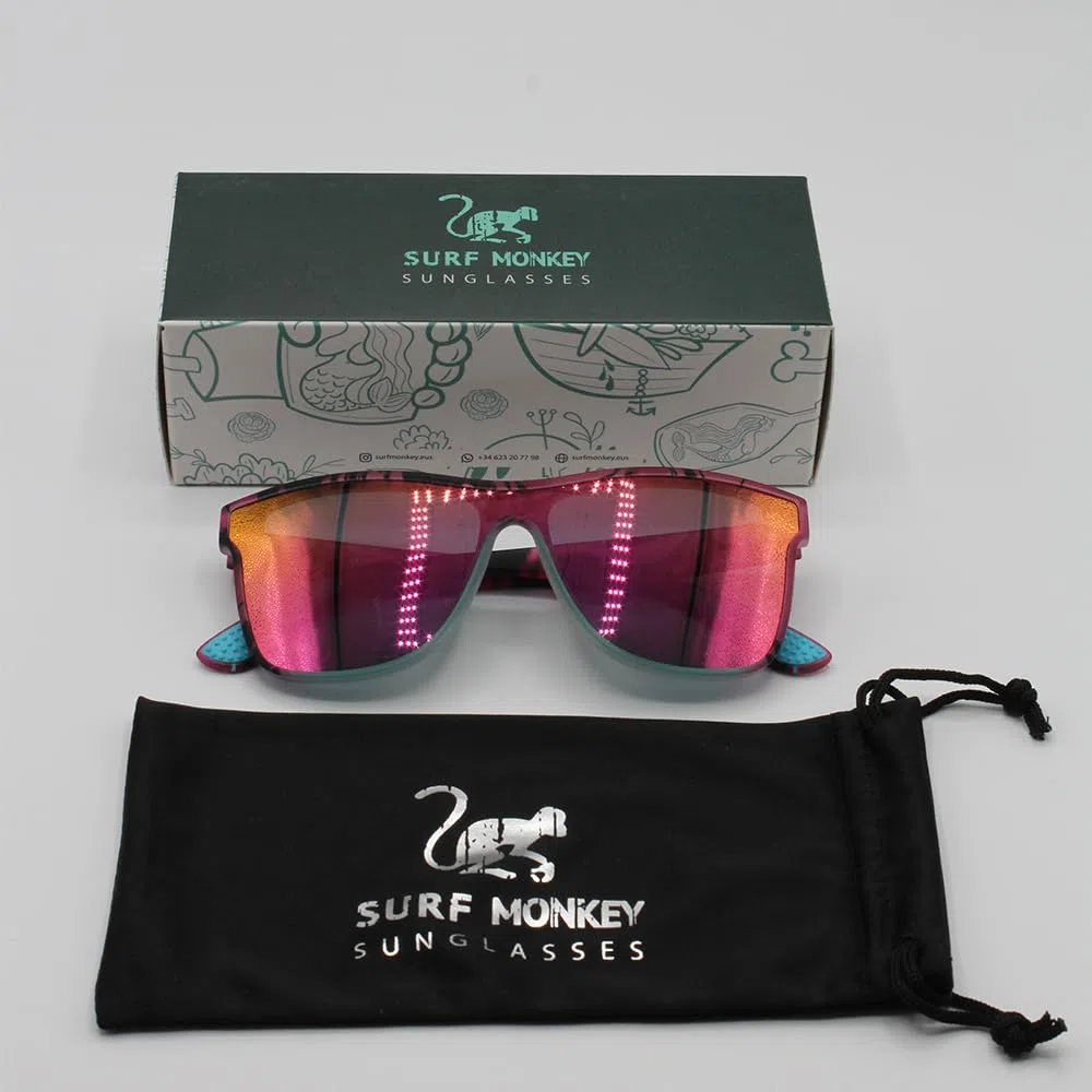 Surf Monkey Gafas de sol POLARIZADAS Hombre/Mujer | UV400 | Libre de BPA