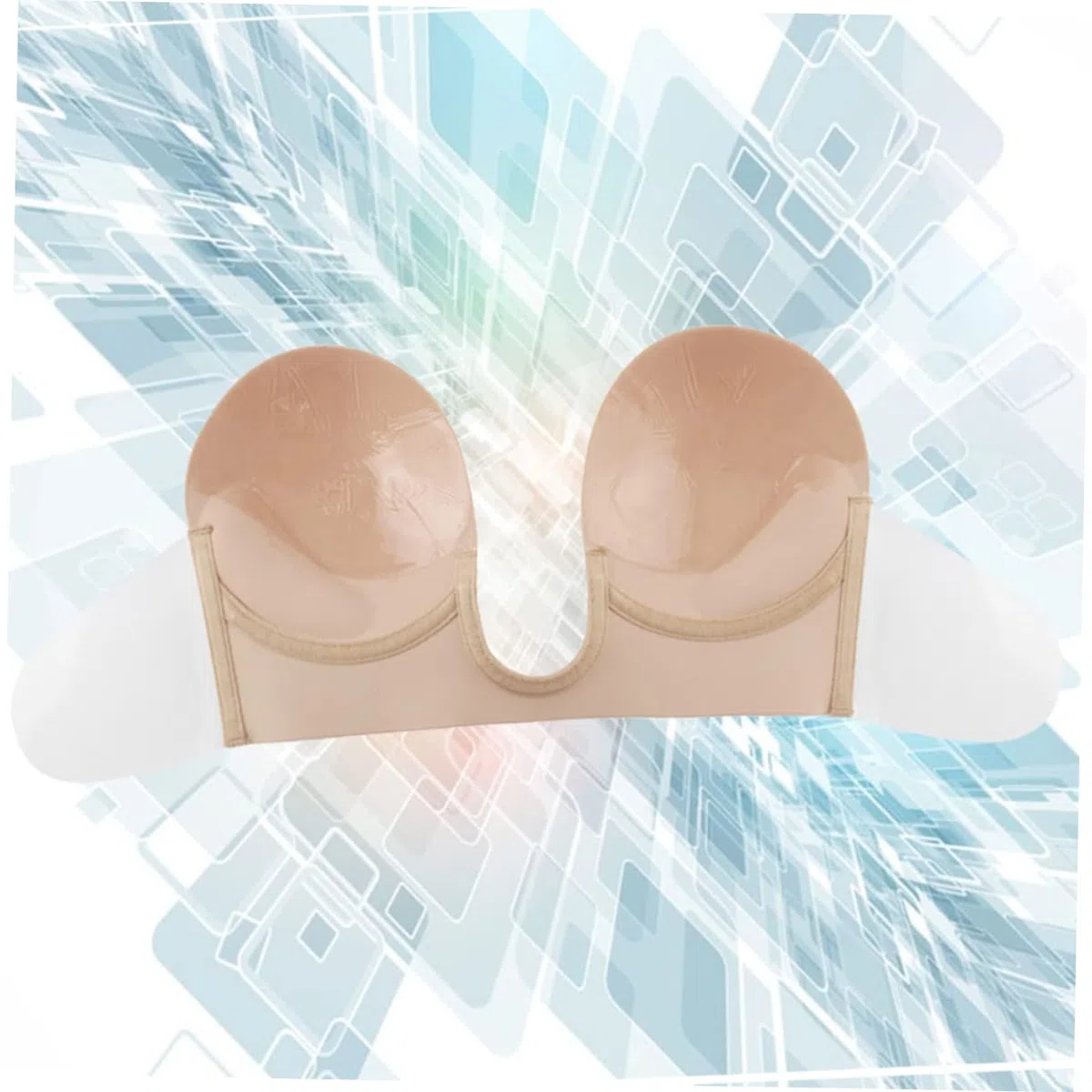 2 Piezas fundas de silicona skin tint sujetador halter bralette sin tirantes bralette sin costuras cubiertas adhesivas sujetador sin espalda empanadas reutilizables cubre