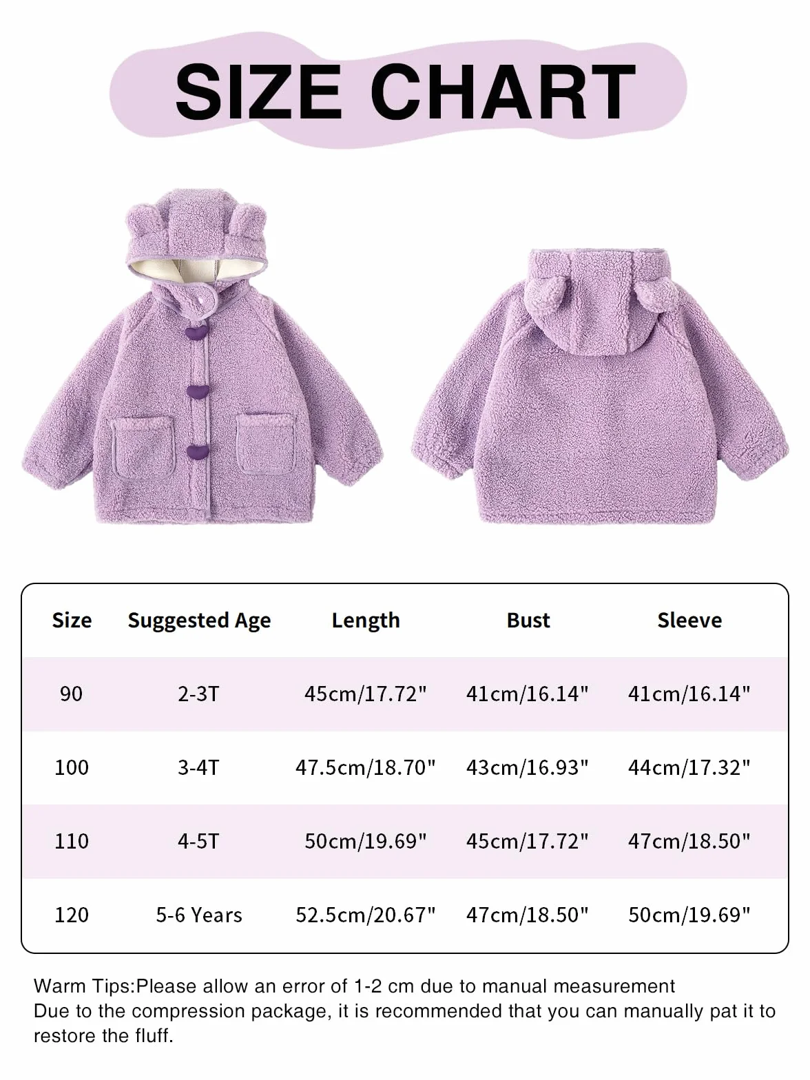 Miipat Bebés Niña Chaquetas y Abrigos Cremallera y Capucha Chaqueta Pequeño Niña Engrosada Chaqueta Térmica en Invierno Niños