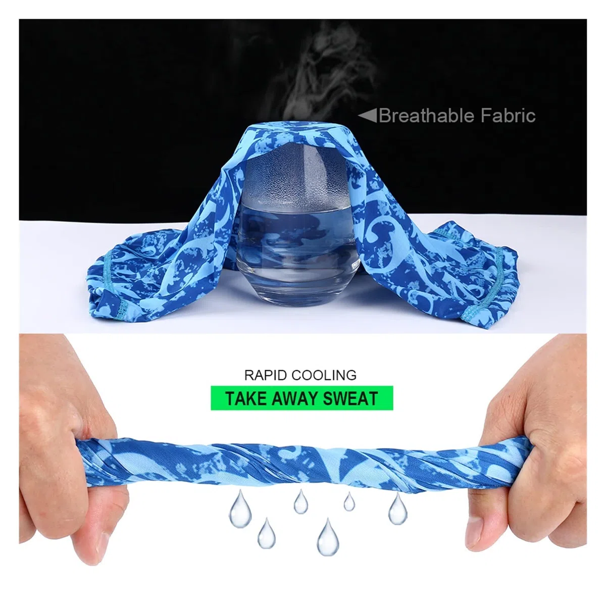 Masca de Carrera Helada Face Bandana Neck Gaiter Tube Bufand Buffing Cycling Pesca Camping Mujeres Hombres Mascaras Impresas