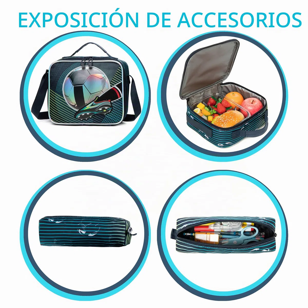 HTgroce Mochila Escolar Niños Con Ruedas Mochila Escolar con Ruedas, Niños Trolley Escolar Estudiantes de Primaria Carros para Mochilas Bolsa de Almuerzo Estuche Escolares Equipaje de Viaje