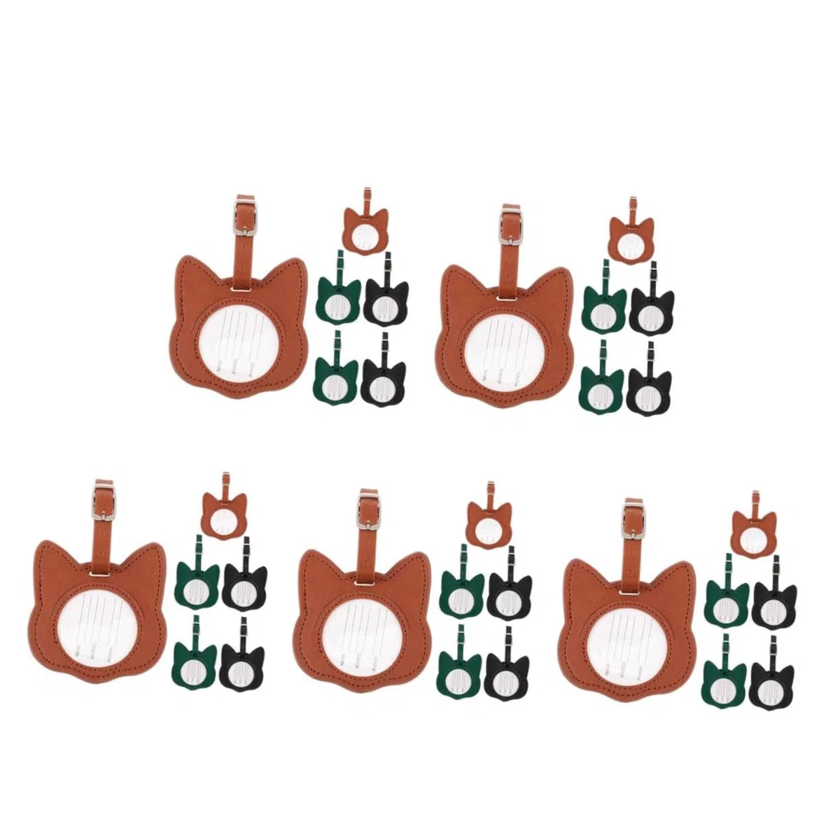 30 Piezas Etiquetas de Equipaje Gato PU Duraderas y Ligeras Identificadores Divertidos para Maletas Mochilas y Bolsas de Viaje Protección PVC para Tarjeta de Contacto Diseño Único