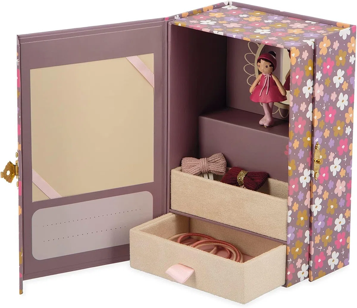 KALOO Tendresse Mi Caja de Música Emma Melodía Lago de los Cisnes Caja de música para niños Personalizable con Bailarina Estímulo Musical A Partir de 3 años, K200006