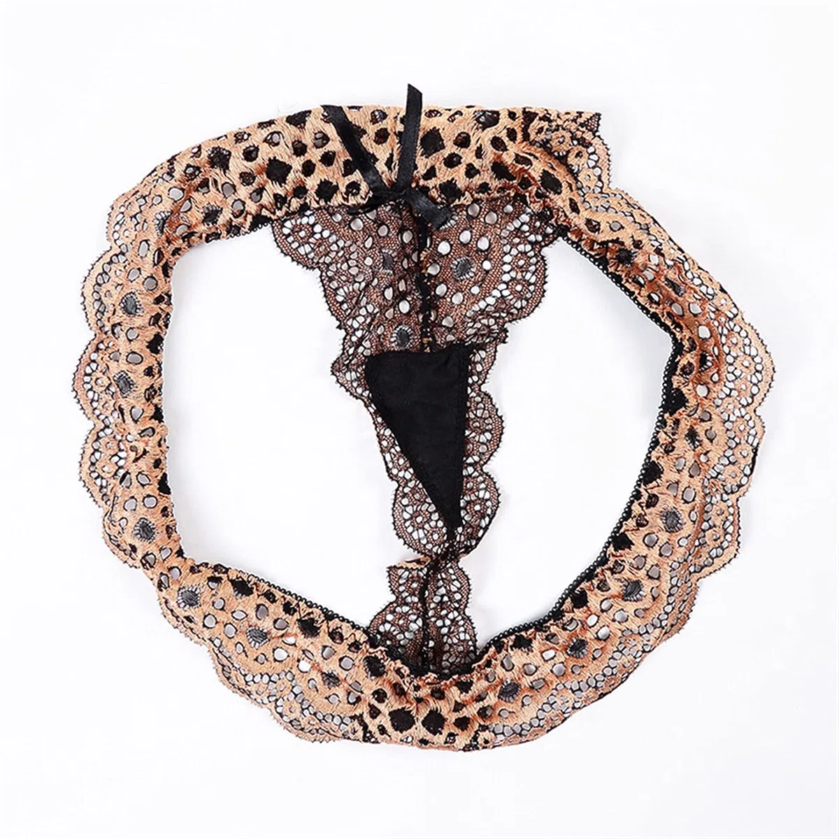YZCIS Conjunto de lencería para Mujer, lencería de Leopardo, Sujetador de Encaje y Bragas con Tirantes, picardías de Malla, Ropa Interior, Conjuntos de Mono, Bralette, Ropa de Dormir