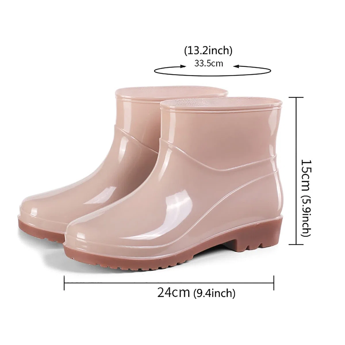 Botas de goma para mujer, botines de goma impermeables, botas de lluvia para exteriores, botines antideslizantes, botas de jardín Wellington, botas de goma cortas, botas de lluvia, botines de goma