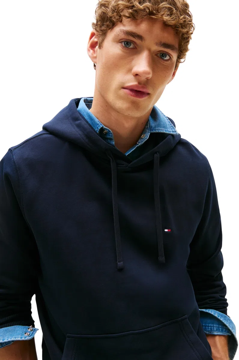 Tommy Hilfiger Essential Terry Hoody Mw0mw37235 Sudadera con Capucha Hombre