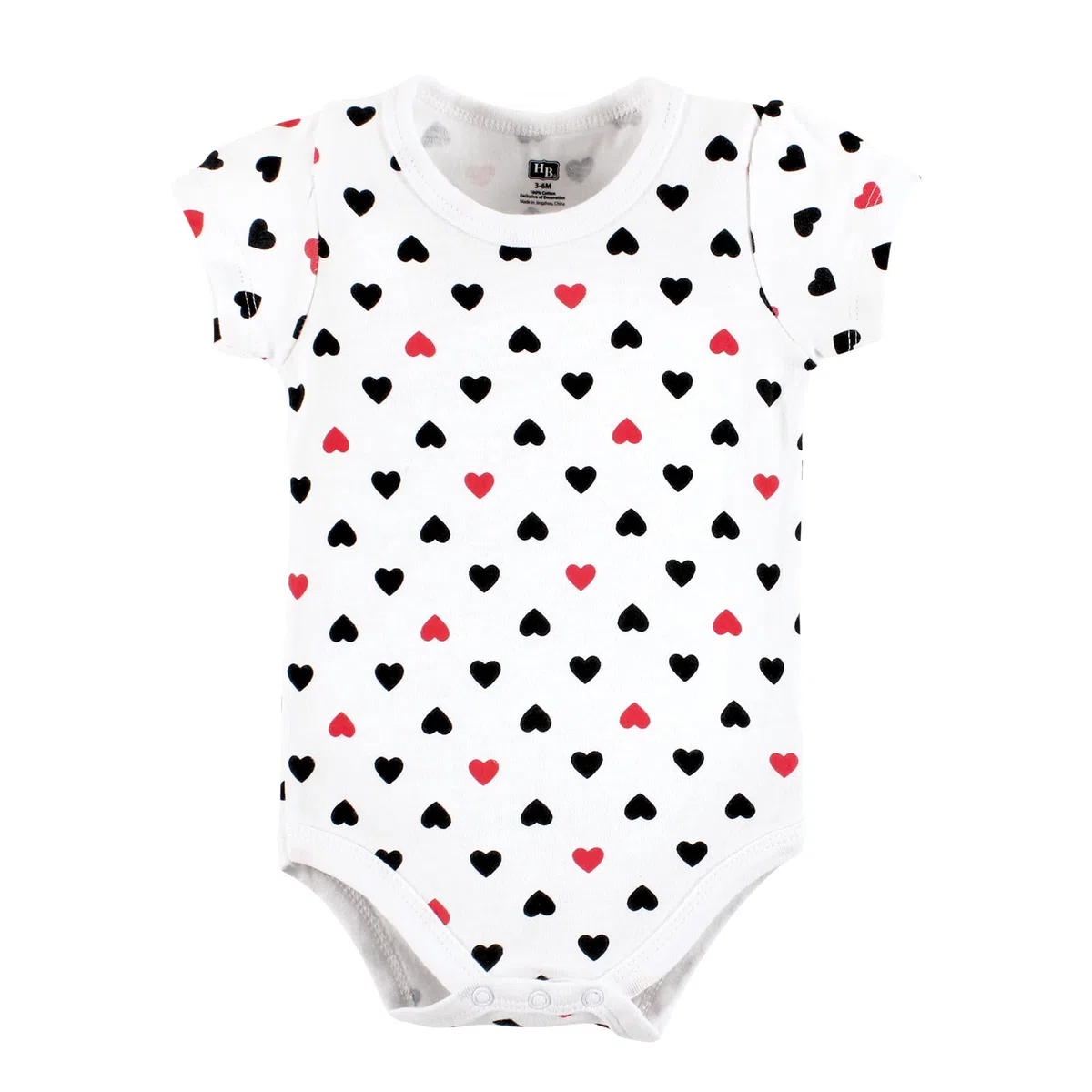 Hudson baby Cotton Layette Set Conjunto algodón Unisex para bebé de 3 a 6 Meses, Color Rojo y Negro para Bebés