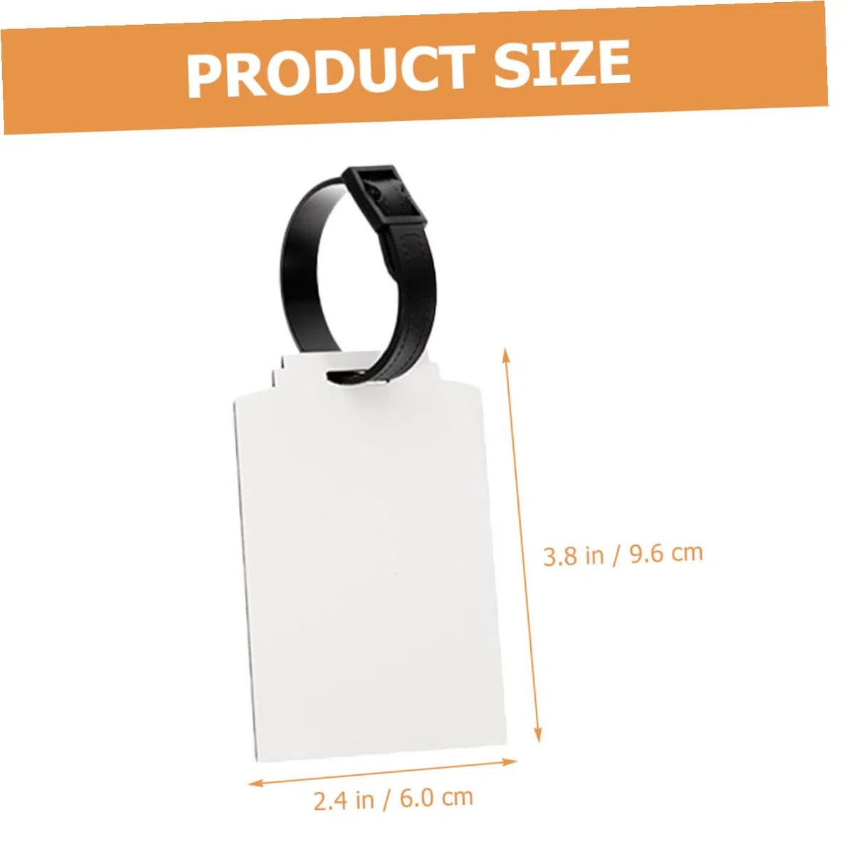 30 Etiquetas de Equipaje en Blanco Fácil Identificación para Sublimación, Tablero de Densidad, Personalización Diy para Maletas y Viajes de Negocios