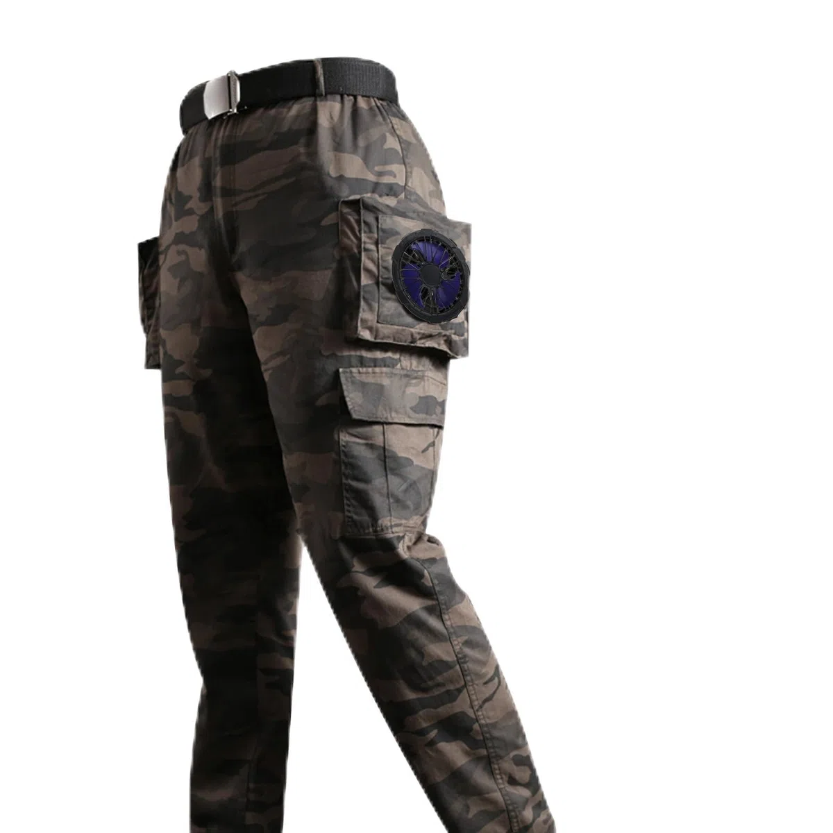 Pantalones de enfriamiento silenciosos con aire acondicionado, 2 para hombre, protección solar, ropa operada para ventilador caliente, pantalones con aire acondicionado para hombres, adolescentes