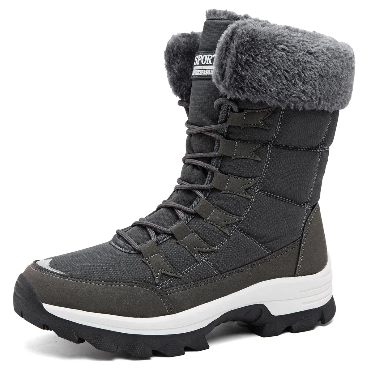 Botas para Mujer Botas de Nieve Botines de Invierno Impermeable Forradas con Pelo Botas de Senderismo Botines de Nieve Botas de Trekking Talla 37-43