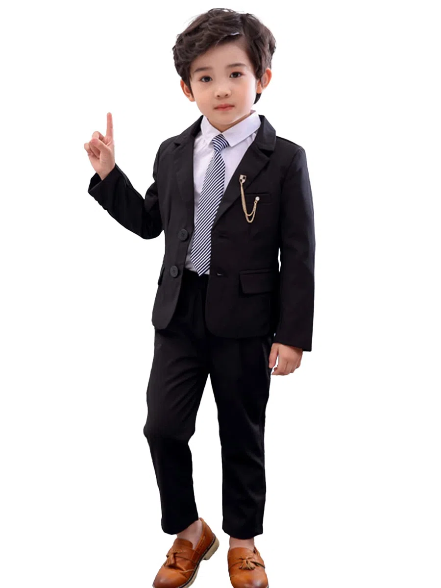 LOLANTA Conjunto de Traje de 2 Piezas para niños, Conjunto de Blazer y pantalón para niños, Ropa de Ocio o Vestido de Fiesta de Boda, 2-13 años