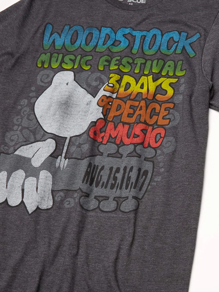 Liquid Blue Camiseta Freedom Festival para Hombre, Gris carbón Jaspeado, XX-Large