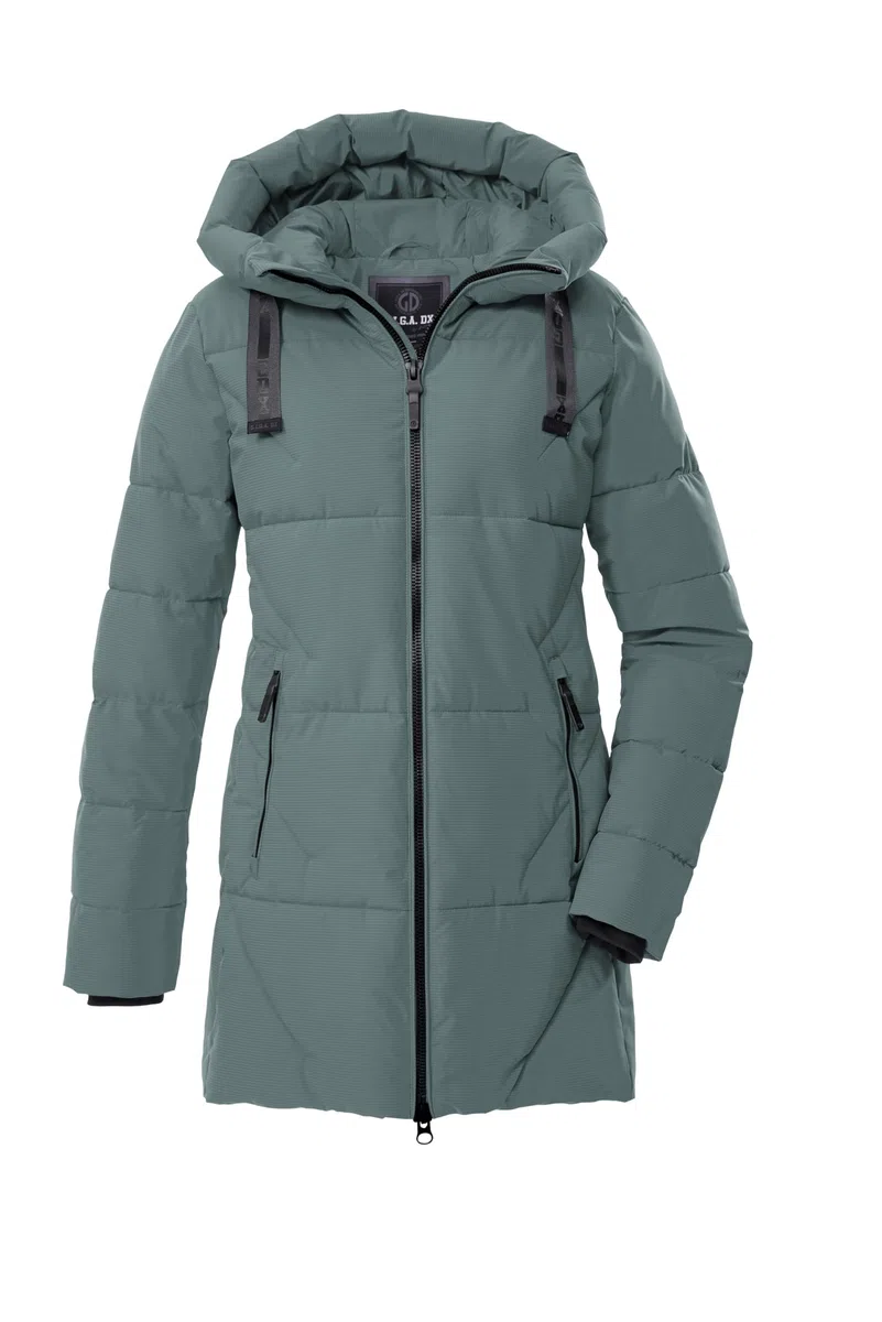 G.I.G.A. DX Mujer Parka de invierno funcional GW 30 WMN QLTD PRK | Repelente al agua 10.000 mm; transpirable 3.000 g/m²/24 h; cortavientos; bolsillos cremallera; protección frente al frío