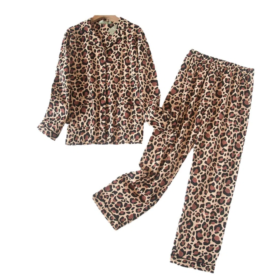 Conjunto de Pijama de Invierno para Mujer,Franela de algodón, Pantalones Largos, Traje para Ropa de Dormir para Mujer, Talla 12, XXL