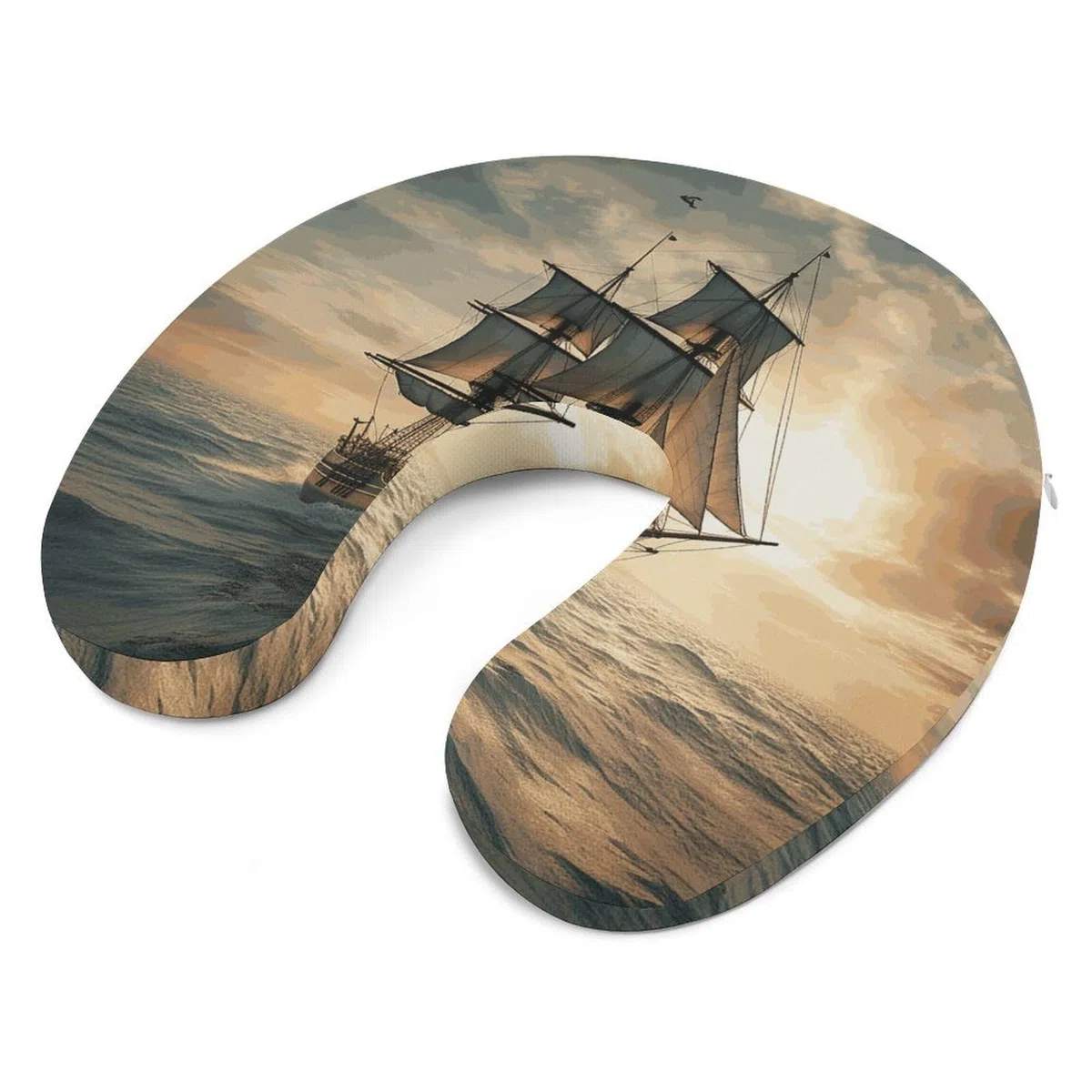 Almohada en forma de U, núcleo de almohada de espuma viscoelástica, cojín que proporciona apoyo para el cuello, almohada de viaje, adecuada para aviones, coches, hogares y oficinas.