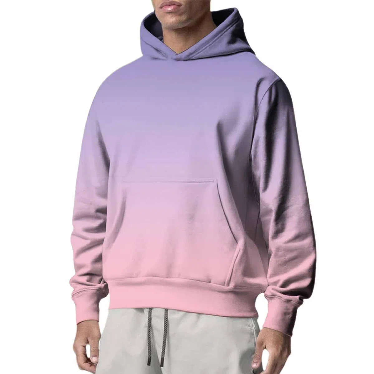 Ropa Protección Solar Sudadera De Manga Larga Otoño para Hombre, Exteriores, Camisa Lana Hombre (Pink, L) Gym Impermeable Chaqueta Gimnasio Ciclismo Camiseta Jersey Corta Oversized