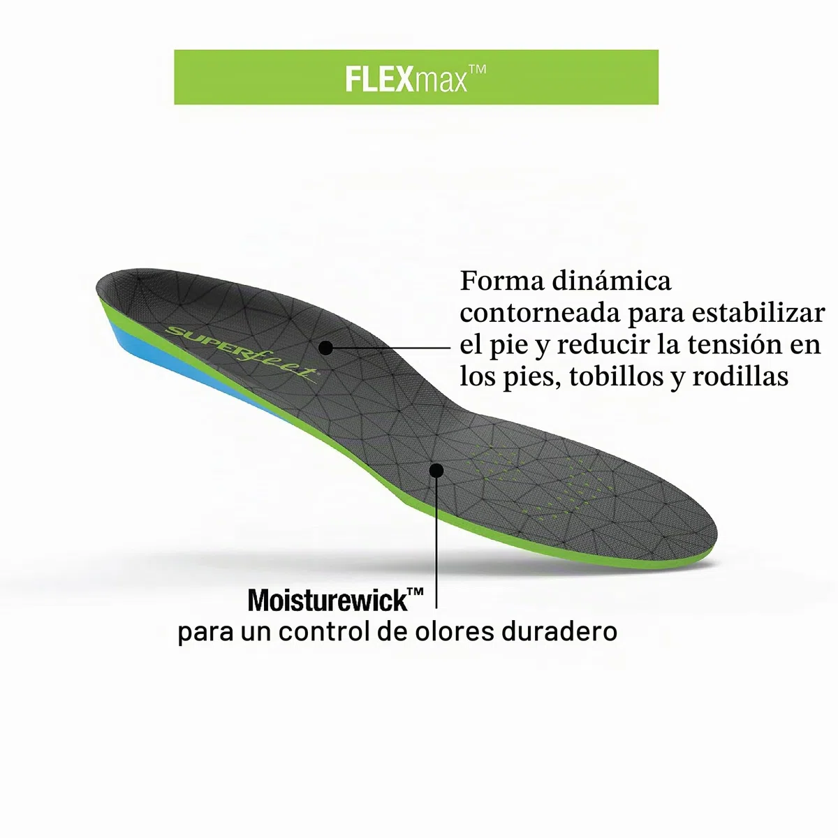 Superfeet - Plantillas FLEXmax Comfort Cushion - Plantillas de Espuma Recortables para Zapatillas de Deporte y Andar - EU 39 – 41 | Plantillas de Espuma Recortables, Espuma Aerospring de 5 Mm, Soporte Flexible del Talón con Antepié Ventilado