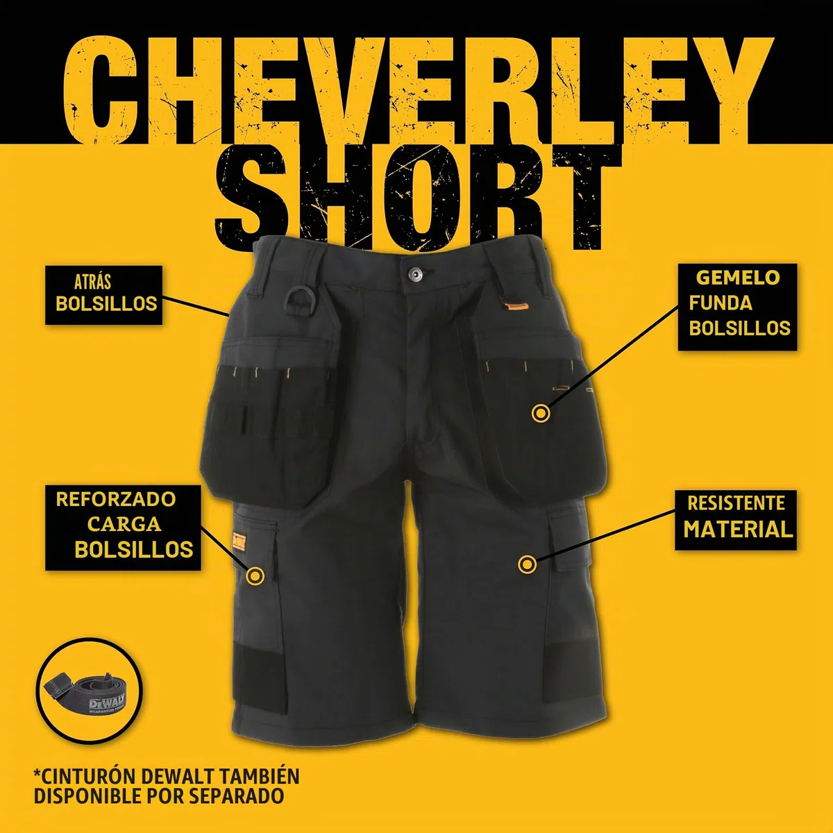 DeWalt Cheverley - Pantalón Corto Talla W