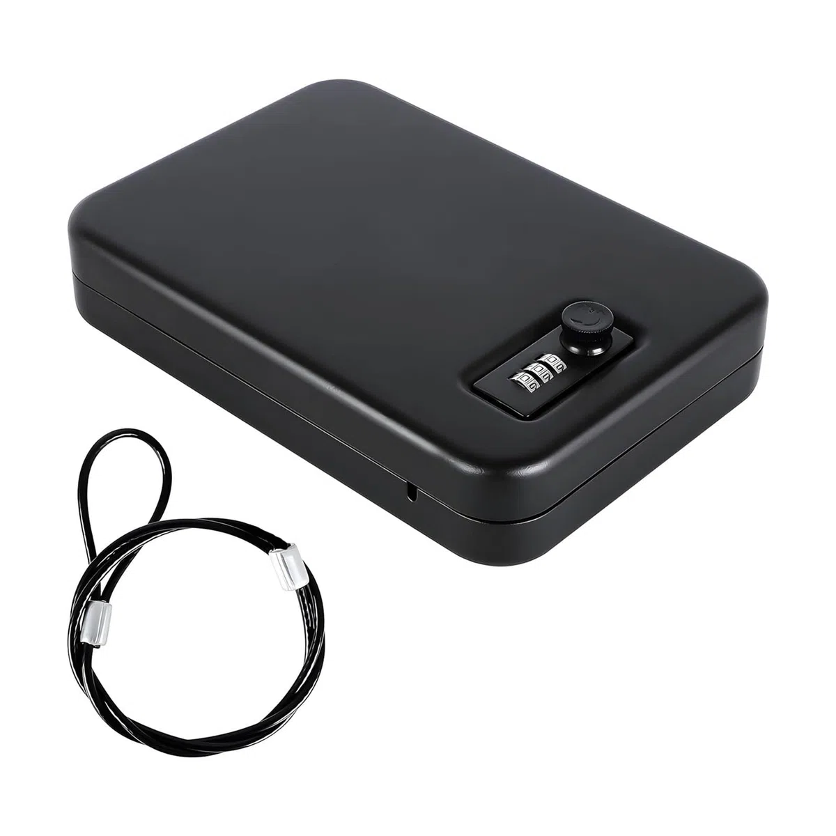 Caja de seguridad compacta de hierro para joyería con contraseña para collares, anillos, pendientes, caja de almacenamiento segura para joyería