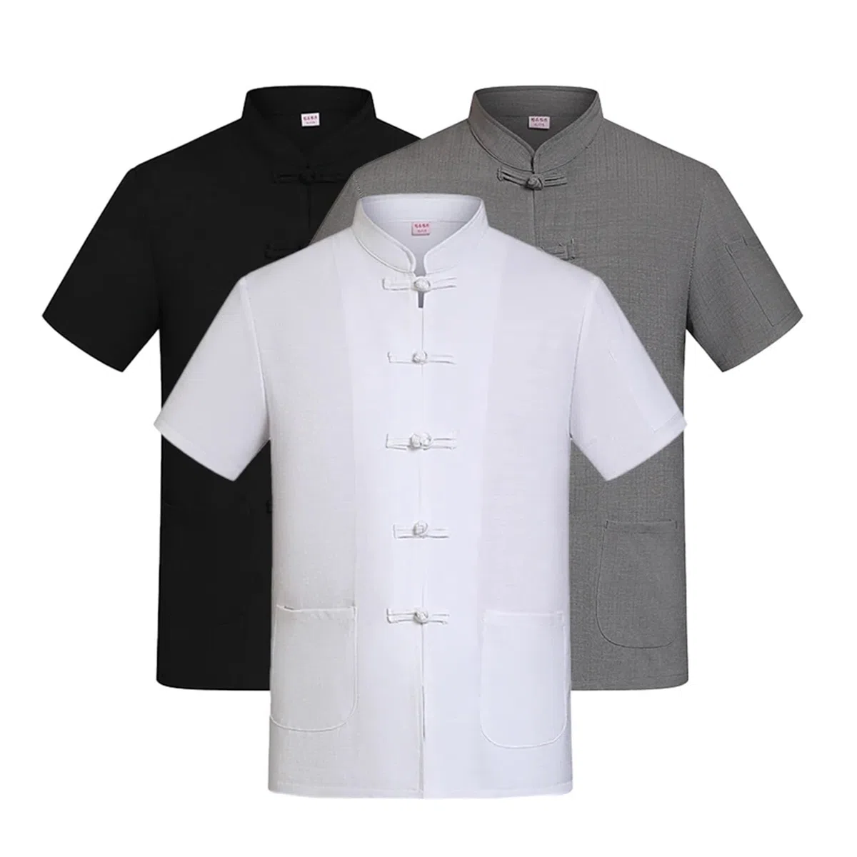 chaquetilla de cocina Uniforme de chef manga corta for hombre y mujer, chaqueta cocinero, camisa camarero, ropa trabajo for panadería cafetería, disfraz