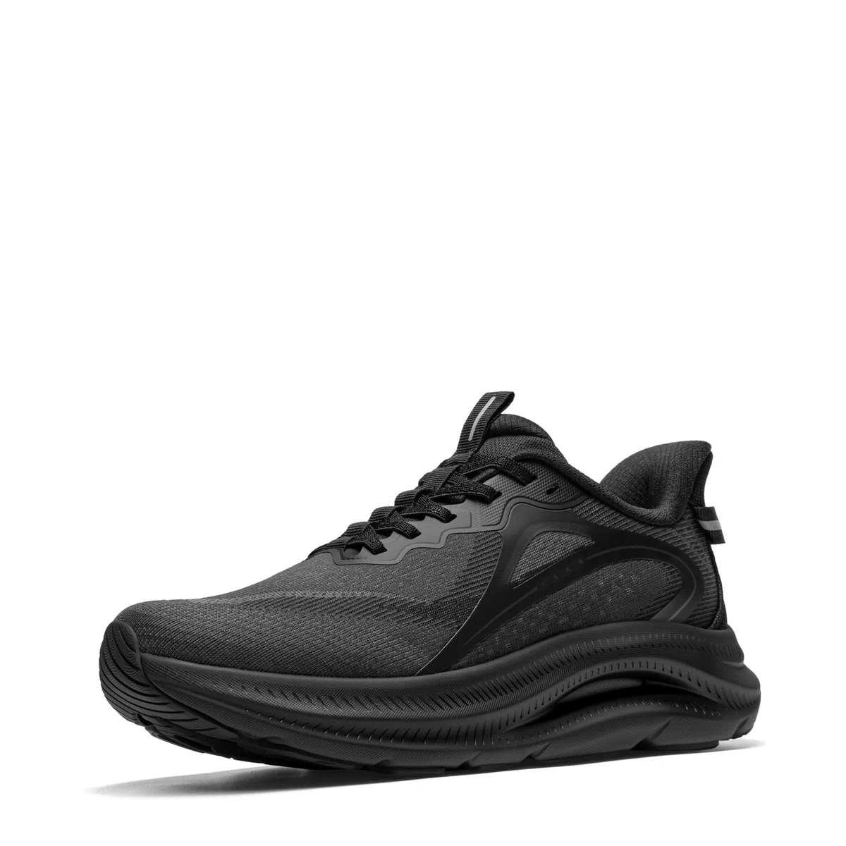 ALLSWIFIT Zapatillas de deporte para hombre, antideslizantes, transpirables, cómodas, para entrenamiento, correr, tenis, gimnasio, a la moda, Negro, 42 EU