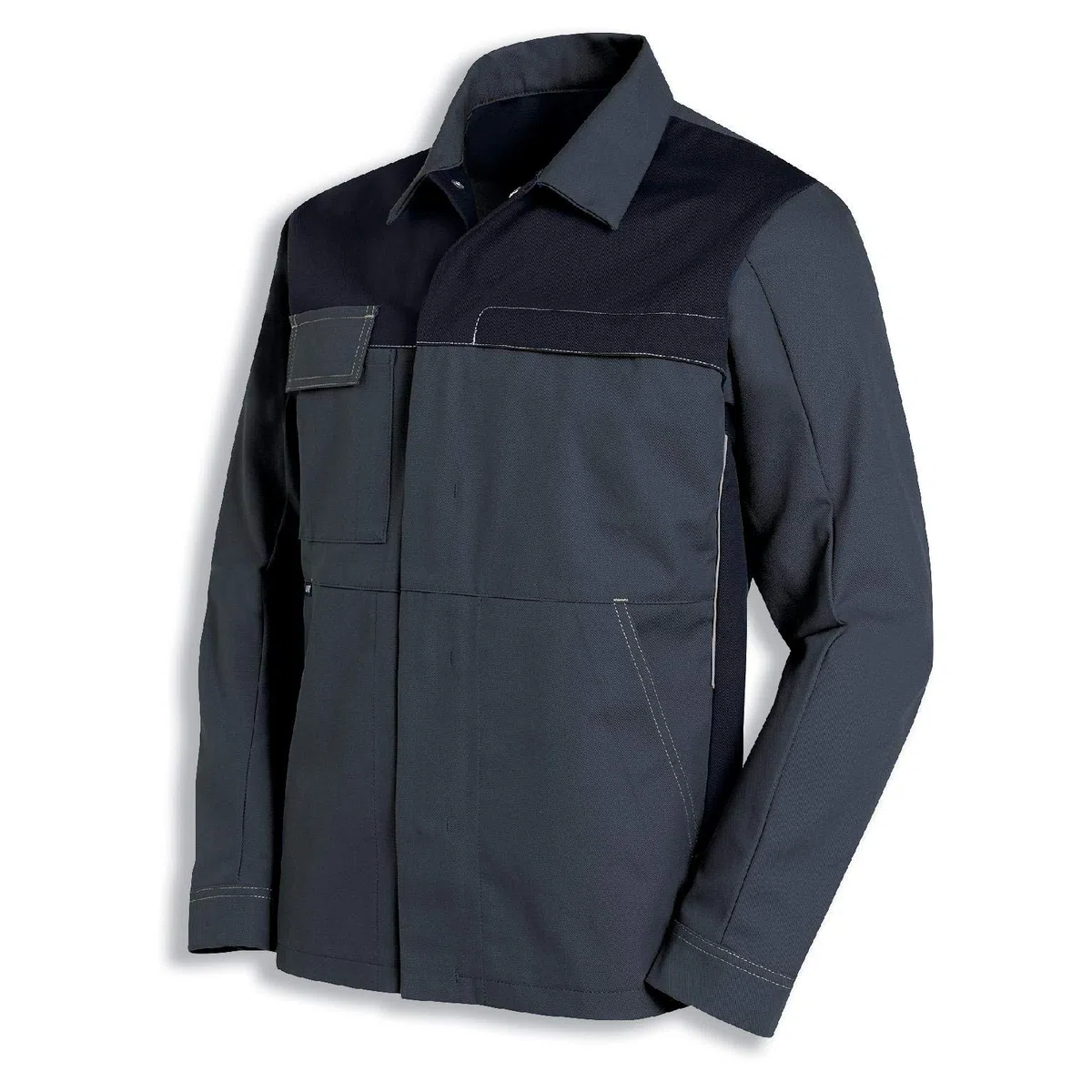 Uvex Perfect - Chaqueta de trabajo para hombre, color gris oscuro, muchos bolsillos