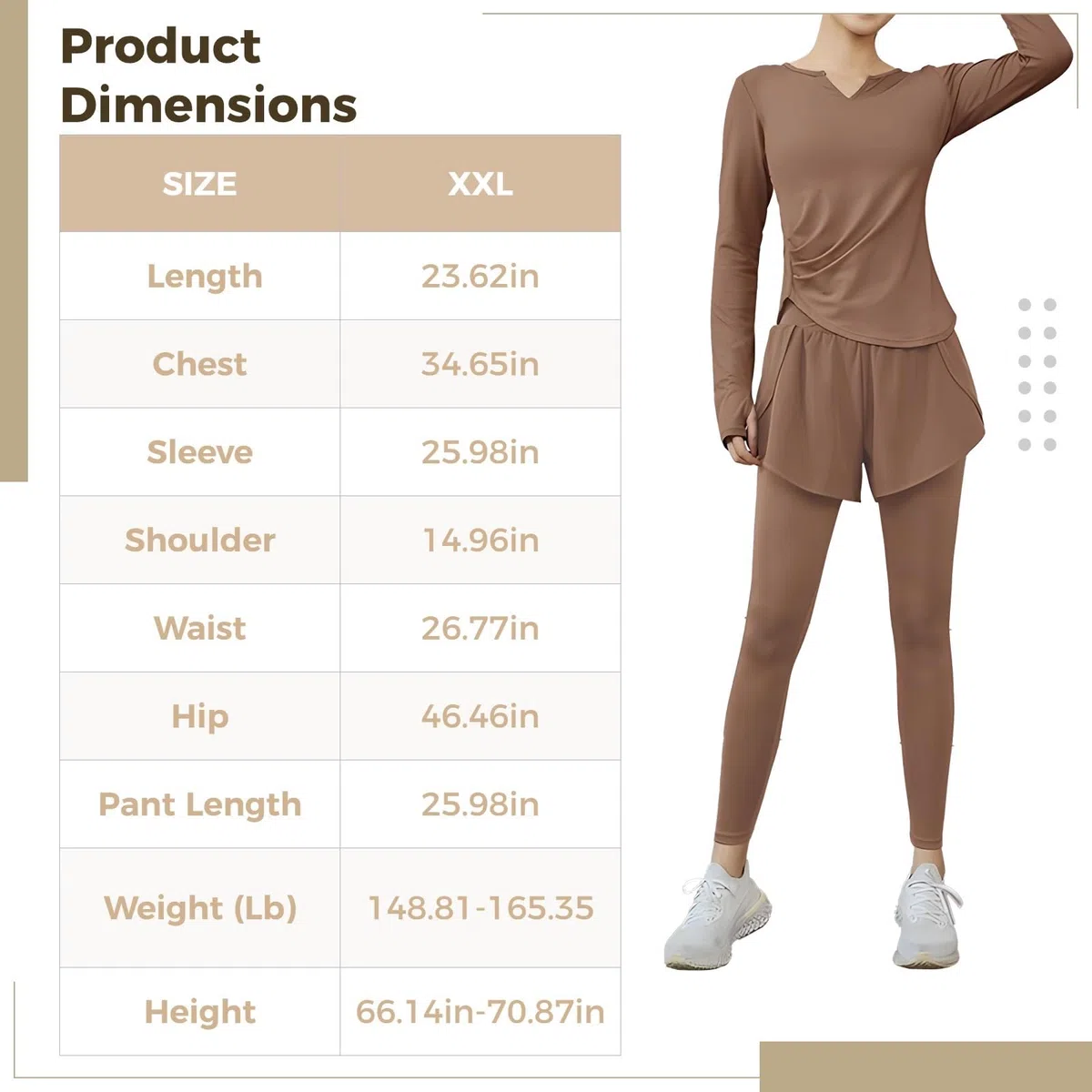 Conjuntos de entrenamiento genéricos de tres piezas para mujer, conjuntos de yoga de 3 piezas con telas transpirables y diseño antibolitas, XXL adecuado para 135-150 libras, trajes deportivos