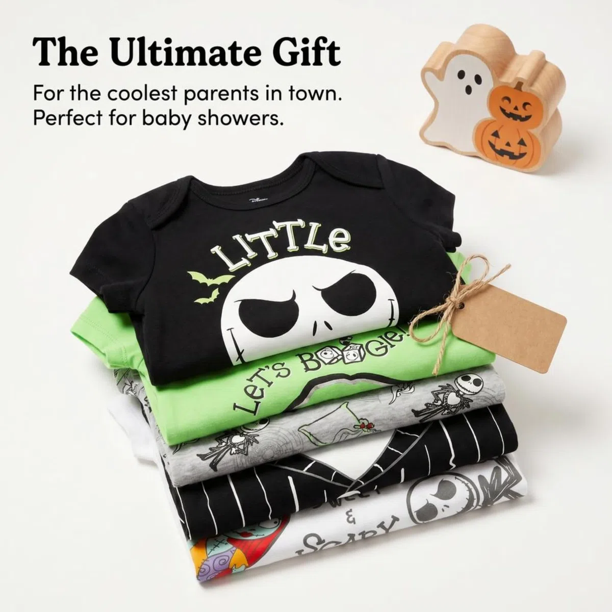 Disney Nightmare Before Christmas Sally Jack Skellington - Paquete de 5 mamelucos para recién nacidos a bebés