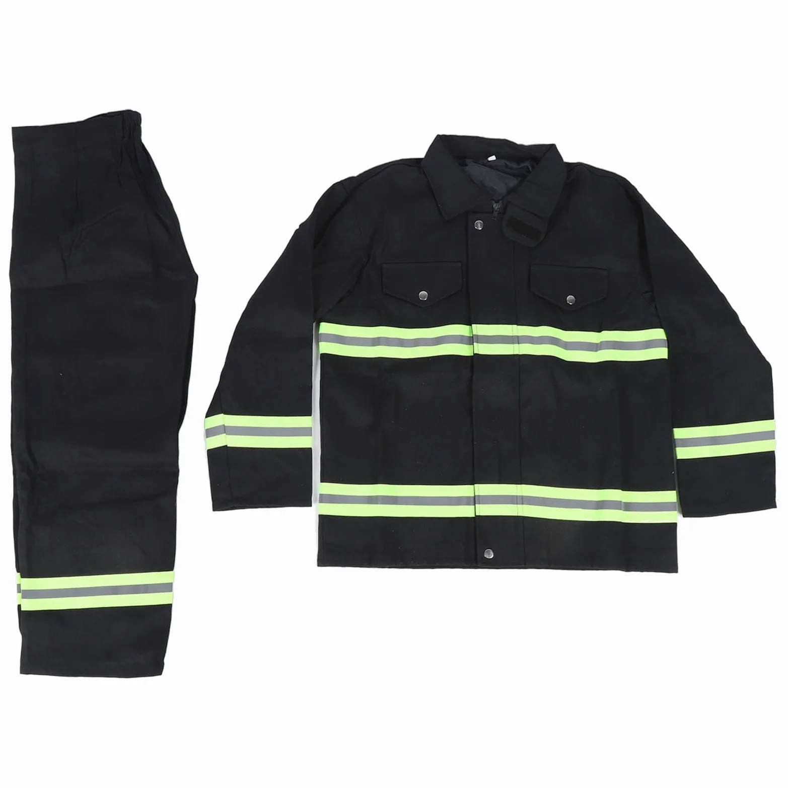 lyrlody Traje de Seguridad Ignífugo, Ropa de Protección de Algodón con Tiras Reflectantes, Aislamiento y Dureza para Uso Industrial - Tipo 97