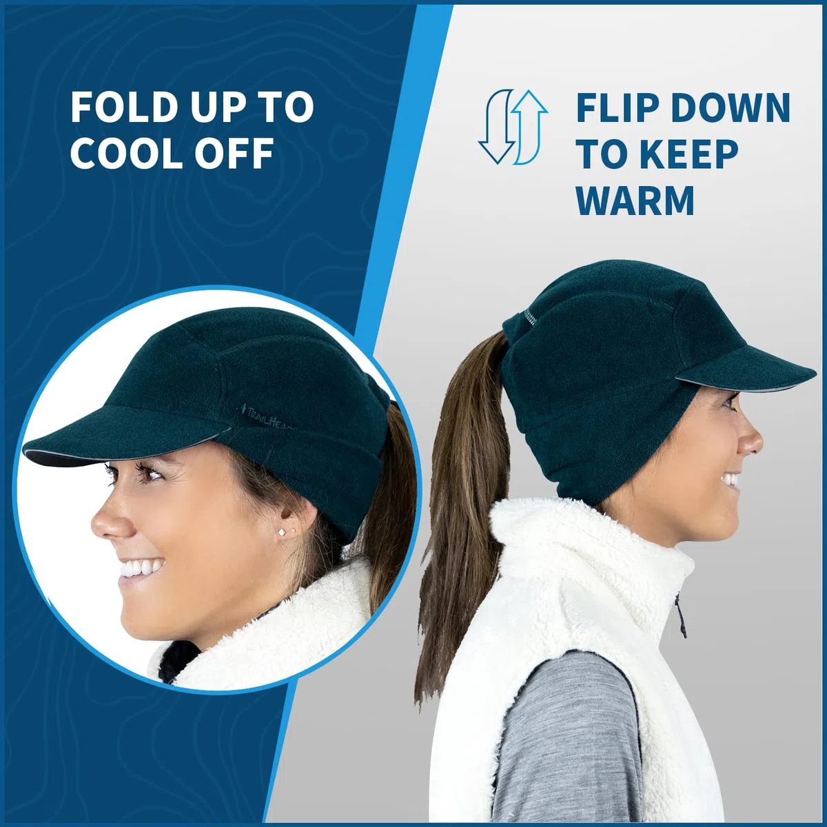 TrailHeads Trailblazer-Sombrero de Aventura para Cola de Caballo Gorro para Clima frío para Mujer