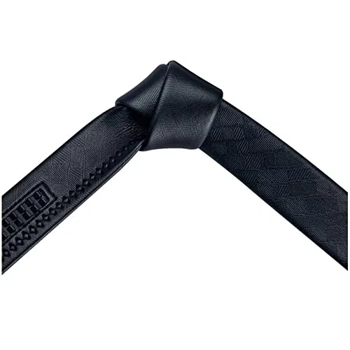 Hebillas Cinturones para Hombre Cuero Negro Hombres Vestido Jeans Cinturón Trinquete Deslizante Automático (Color : A, Size : 110cm)