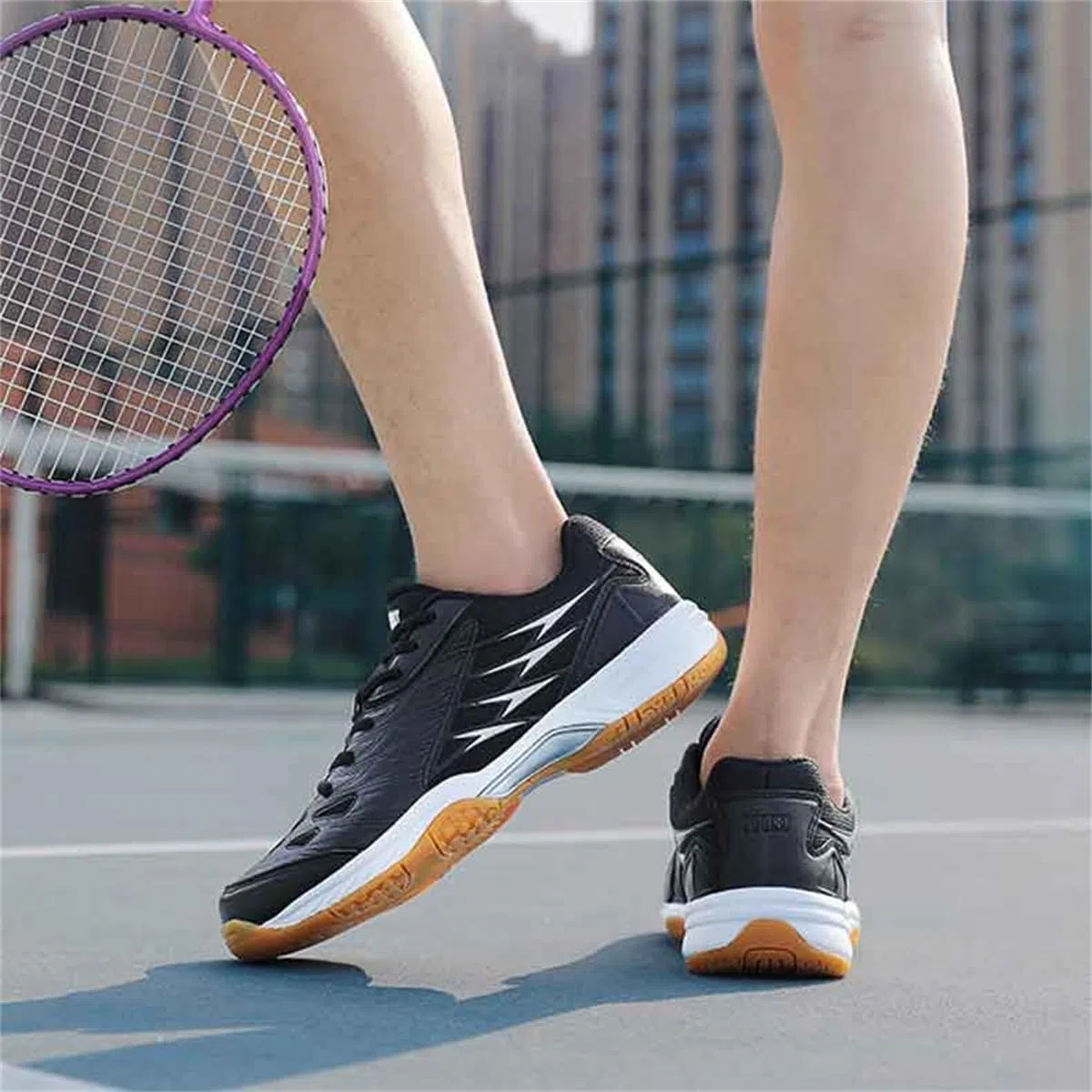 Zapatillas de Bádminton para Hombre Antideslizantes, Resistentes al Desgaste, Deportivas para Tenis, Cómodas, para Entrenamiento de Bádminton y Squash