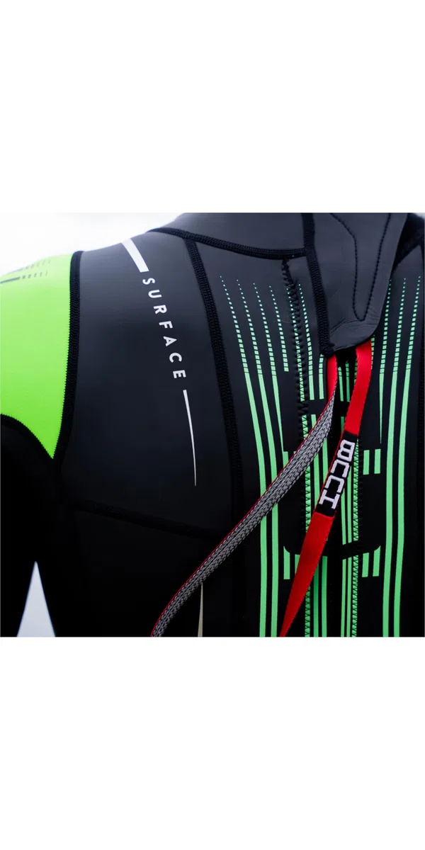 Huub 2025 Surface Swim - Traje de neopreno para hombre, negro/verde flúor