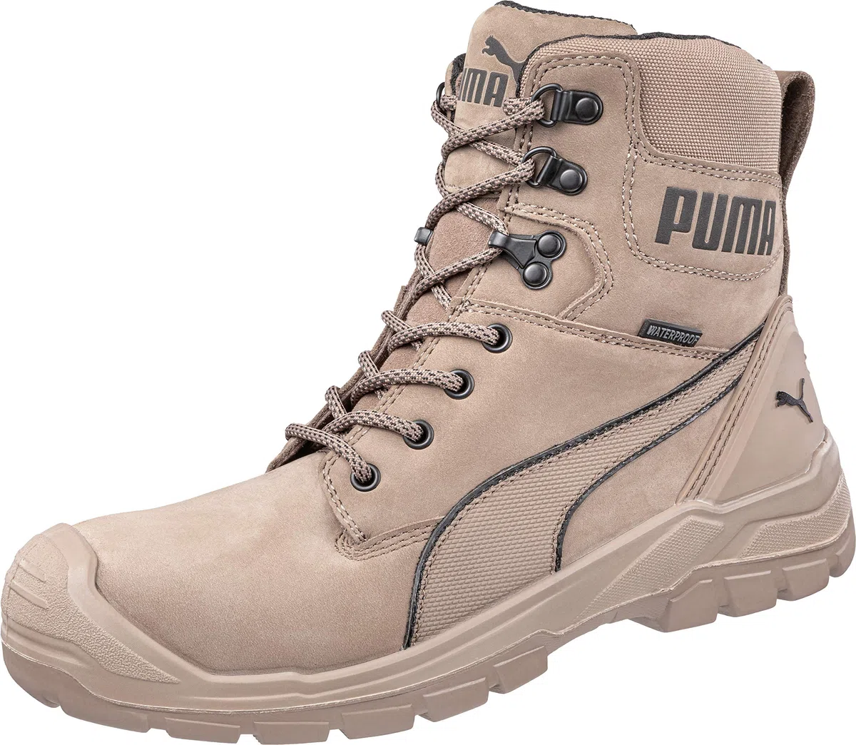 PUMA Conquest Stone High Safety 630740801000045 Safety Conquest STONE HIGH S3 CI HI HRO SRC 630740801000045 Botas de seguridad S3 calzado duradero y resistenteHombre