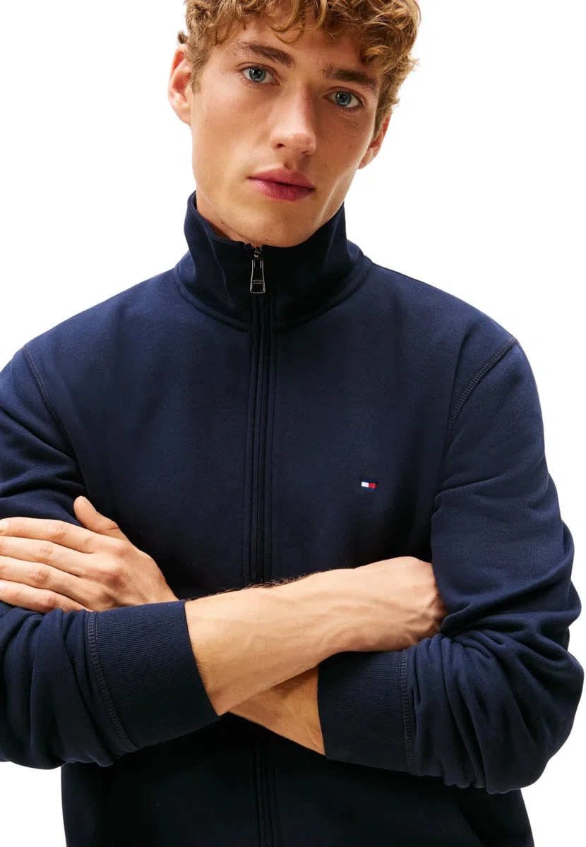 Tommy Hilfiger Essential Fleece Stand Collar Mw0mw41759 Sudadera con Cremallera Hombre (Pack de 1)